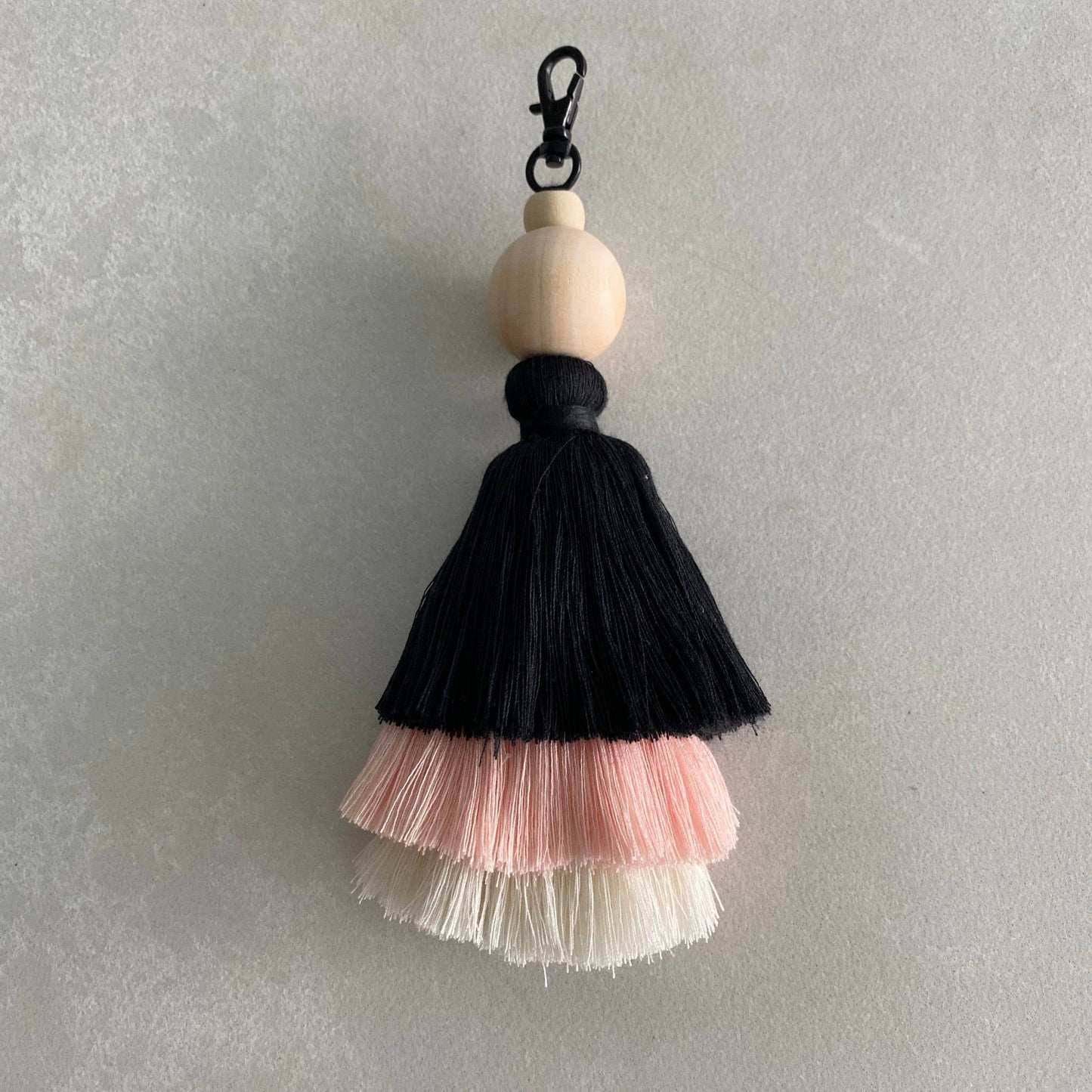 Black Point bag with Tassel Black