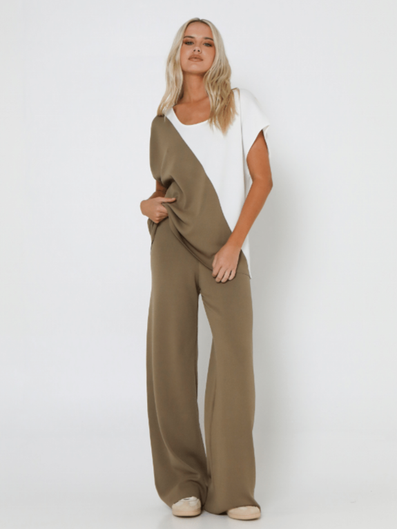 Norah Knit Pants - Khaki