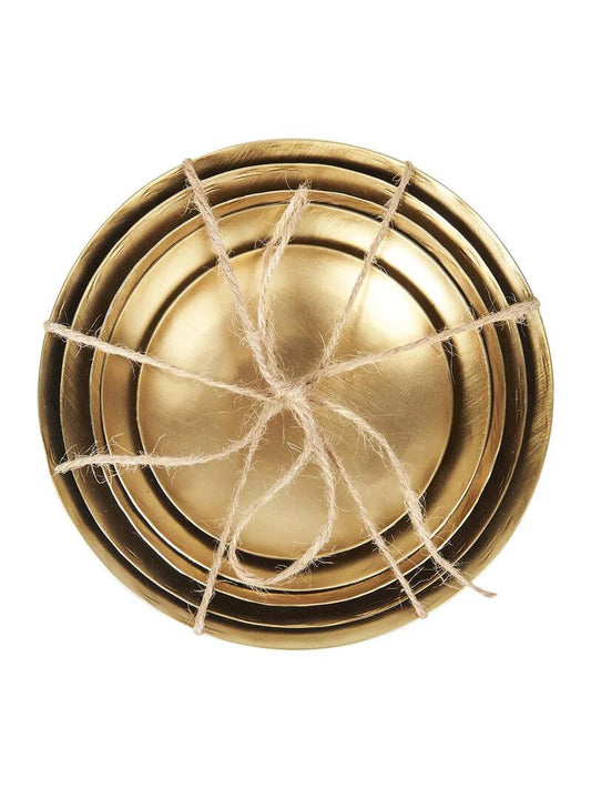 Hubert Bowl Set- Brass