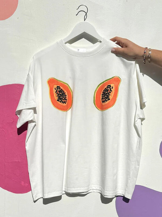 Papaya Tee- White