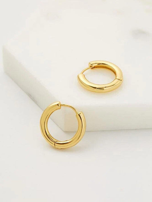 Zafino || Kendall Hoop- Medium Gold