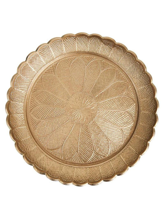 Daisy Luxe Salad Bowl/Platter- Bronze Gold