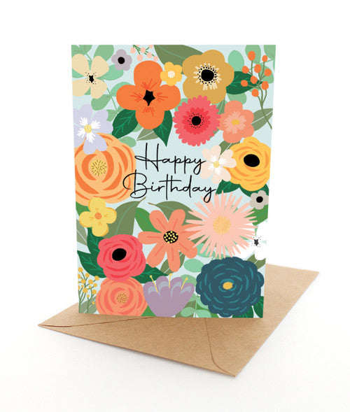 Birthday Flowers Card