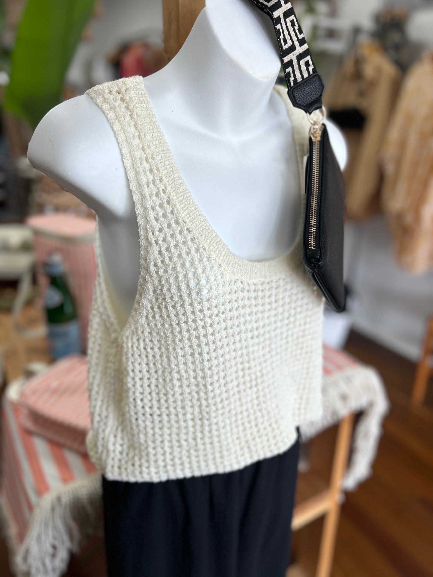 Ivy Cream Knit Top