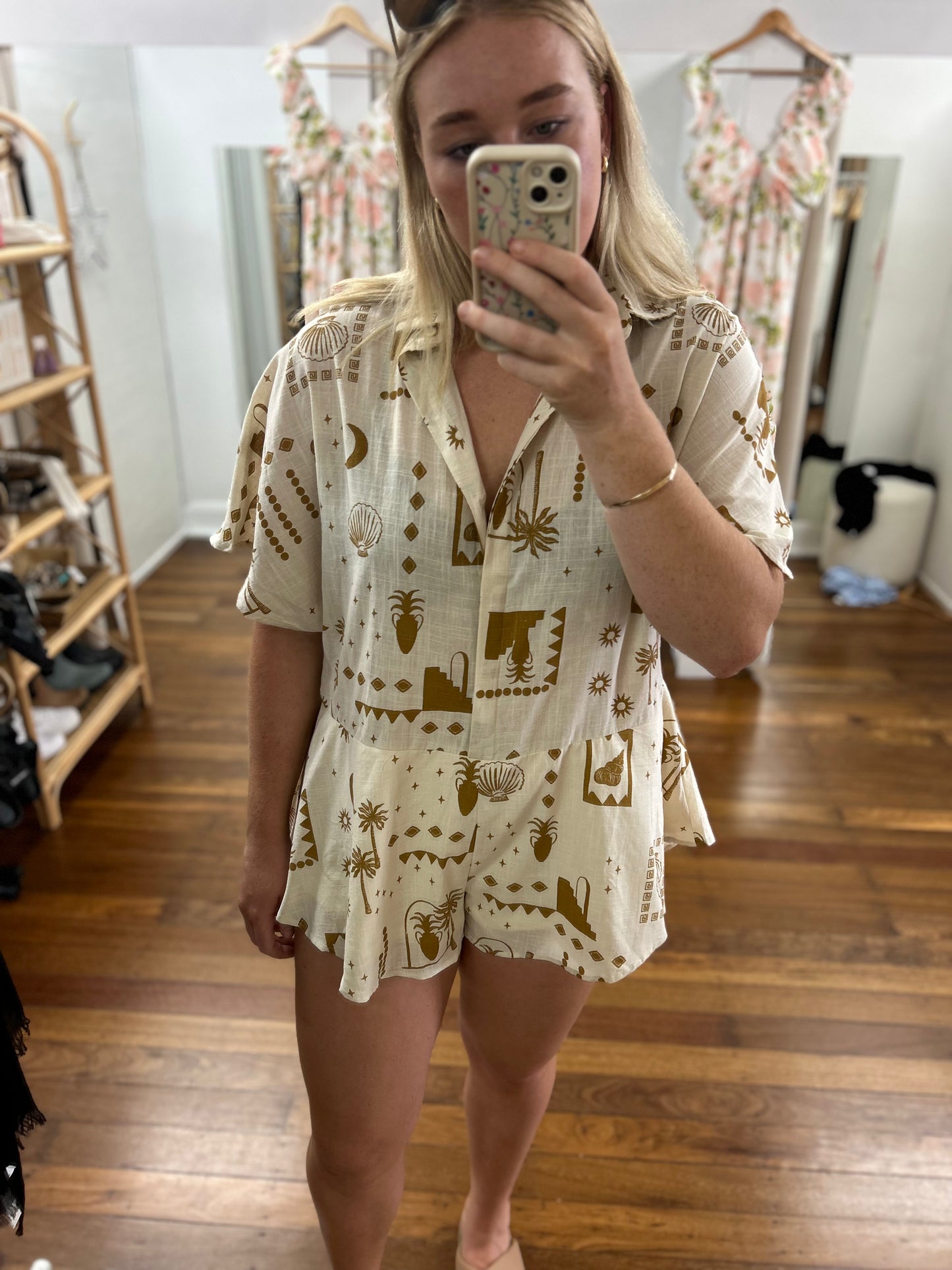 Golden Tropics Playsuit