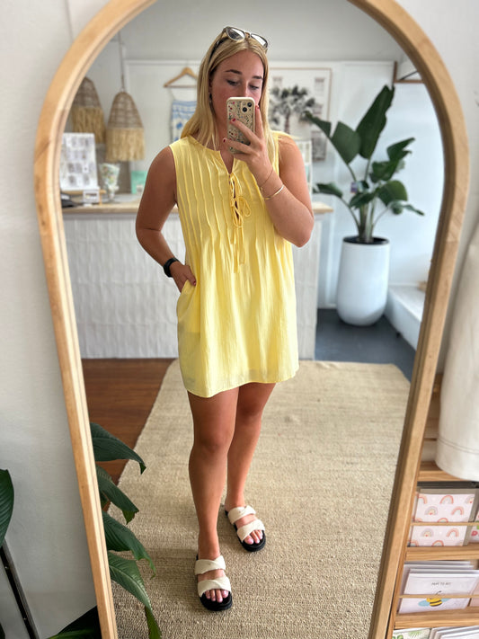 Everleigh Dress - Lemon