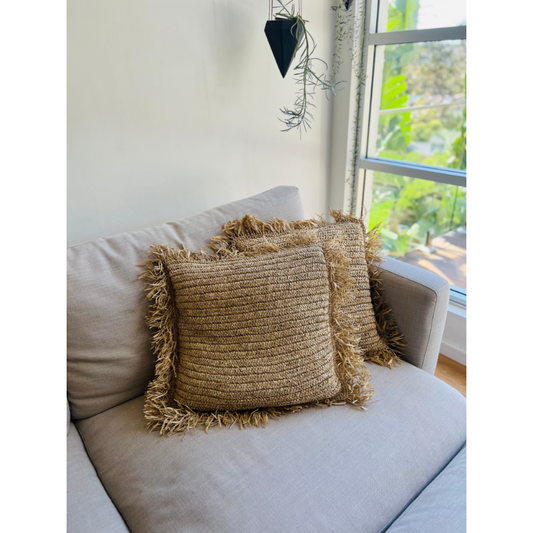 Mahana Raffia Cushion 50x50cm