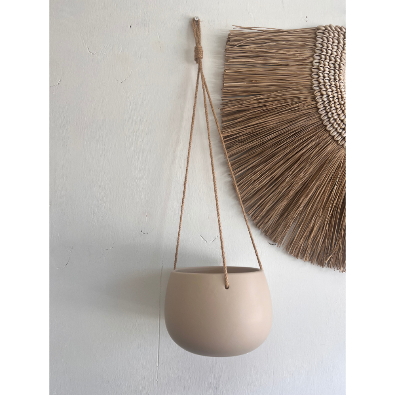 Cornelius Hanging Planter - Beige