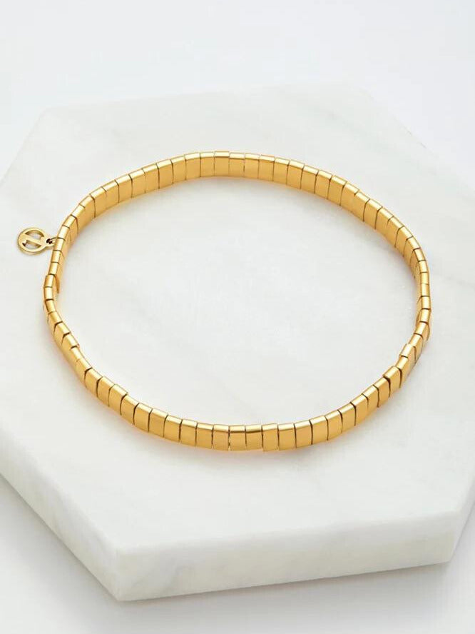 Zafino || Tile Bracelet - Gold