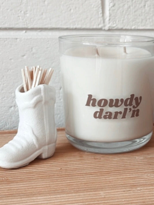 Howdy Darl'n Candle - Clove & Sandlewood