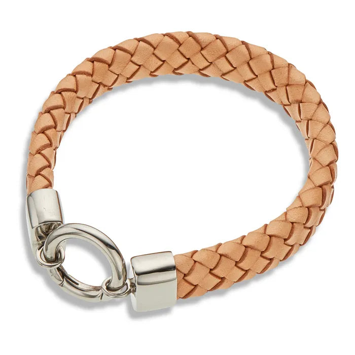 Natural Leather wide Bracelet 20.5cm