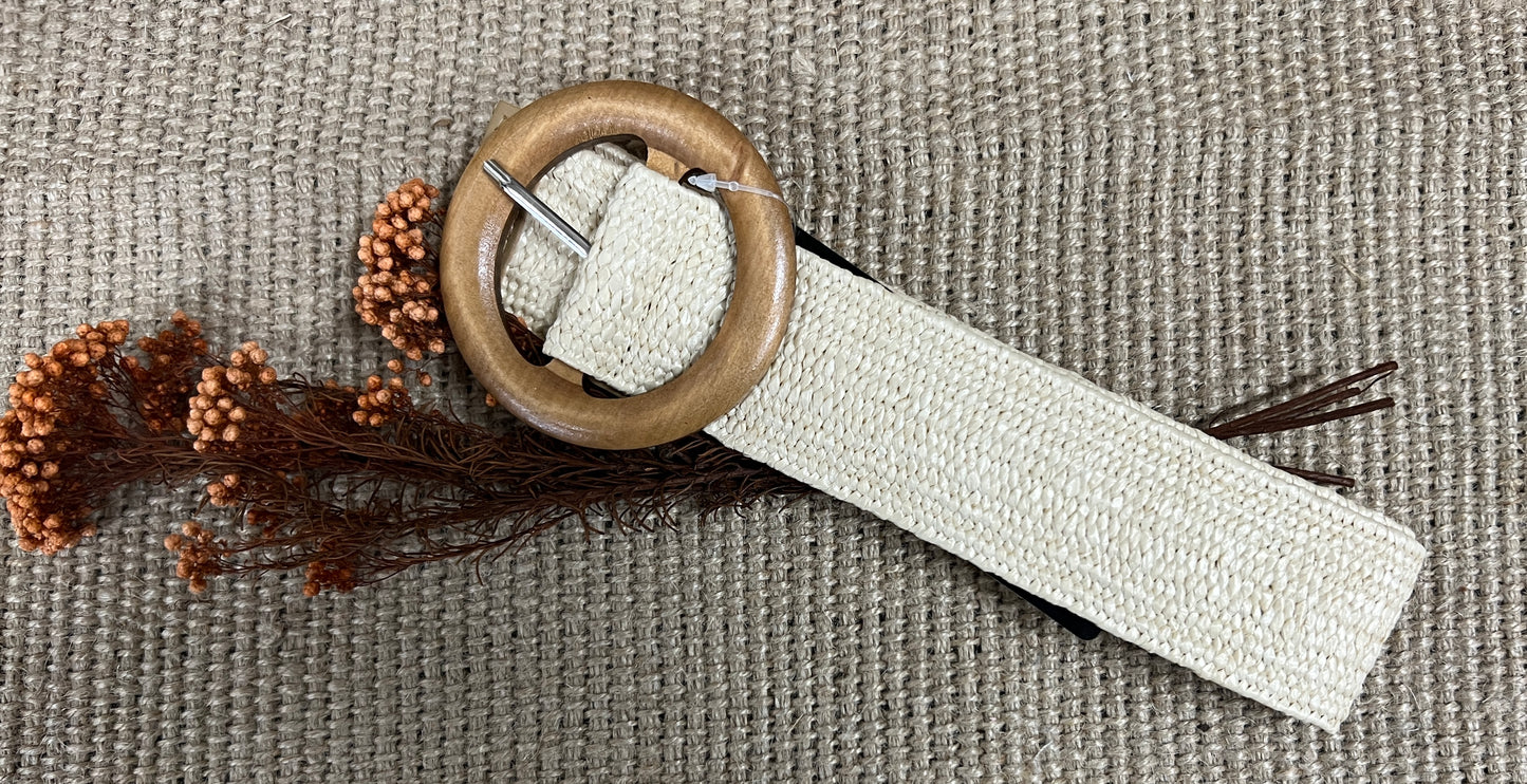 Clover Stretch Waist Belt Natural